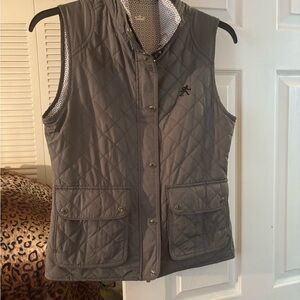 Peter Millar Quilted Vest in Gray